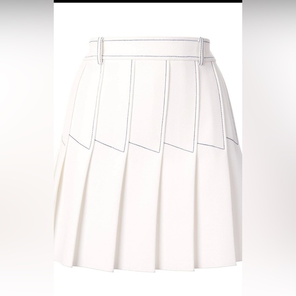 Dion Leecontrast stitching pleated skirt,All Products : American Fashion Style Bags On Sale